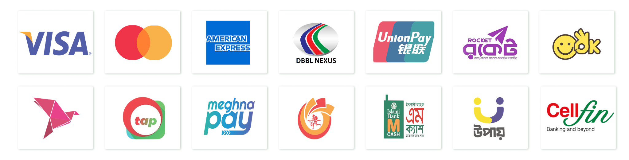 Accepted payment methods supported by LI GAMING